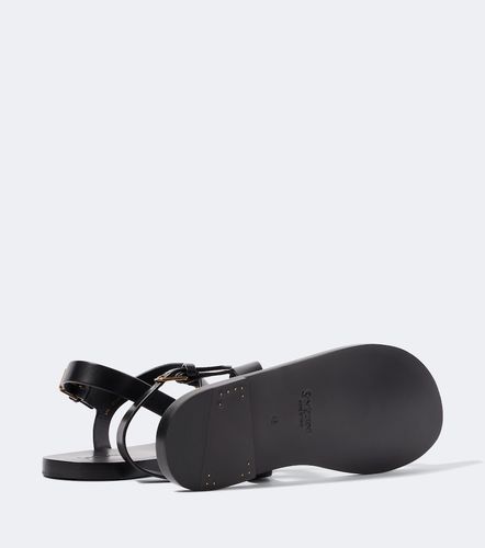 Cassandre leather sandals - Saint Laurent - Modalova