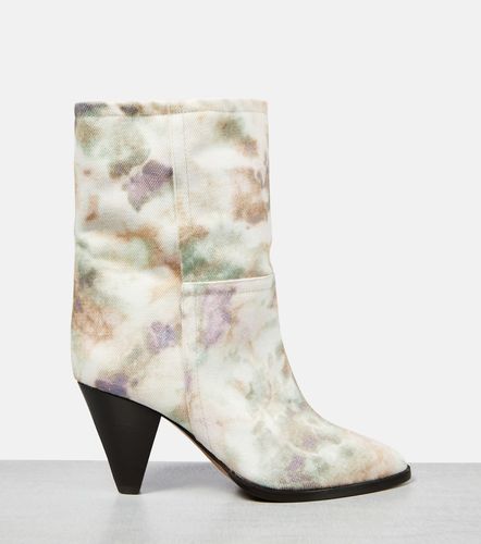 Rouxa printed canvas ankle boots - Isabel Marant - Modalova