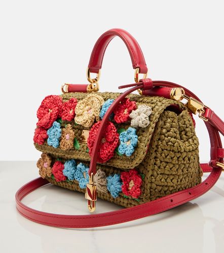 My Sicily Mini raffia-effect top-handle bag - Dolce&Gabbana - Modalova