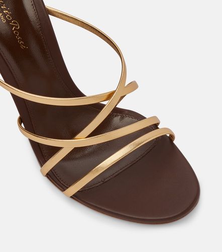 Metallic leather sandals - Gianvito Rossi - Modalova