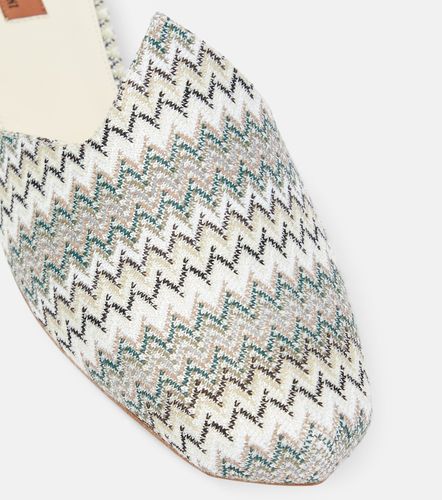 Missoni Mules Zig Zag de lona - Missoni - Modalova