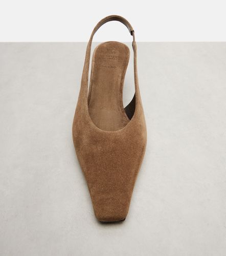 Suede slingback pumps - Brunello Cucinelli - Modalova