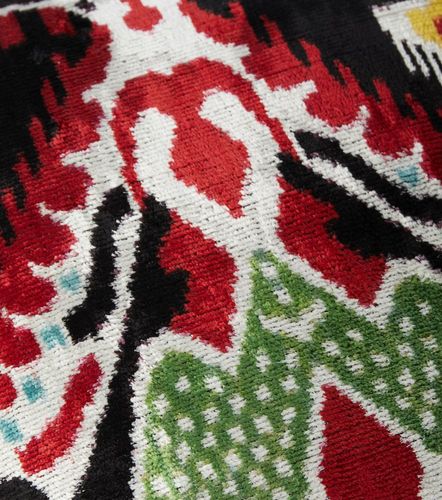 Cuscino in velluto di seta e cotone con stampa - Les-Ottomans - Modalova