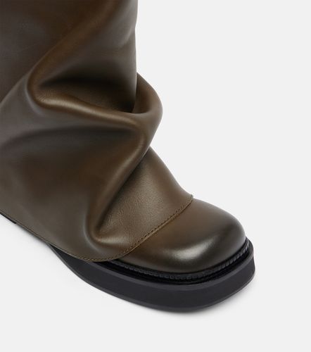 Robin leather combat boots - The Attico - Modalova