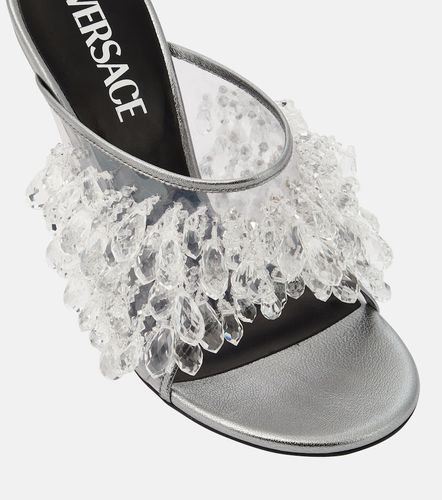Versace Embellished PVC mules - Versace - Modalova