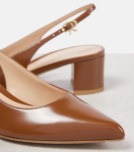 Leather slingback pumps - Gianvito Rossi - Modalova