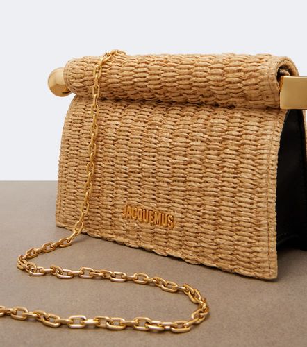 Rond Carre Small raffia-effect clutch - Jacquemus - Modalova