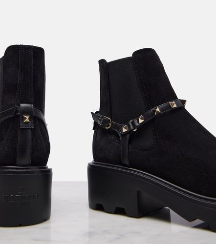 Rockstud 55 suede ankle boots - Valentino Garavani - Modalova