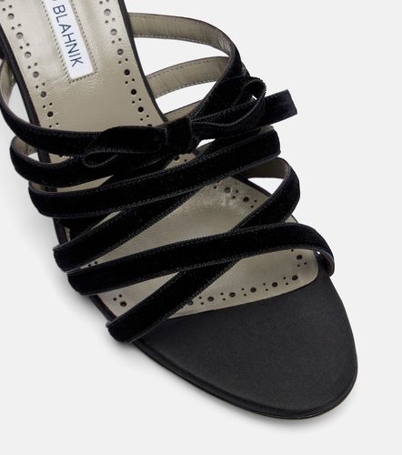 Mules Clementel 70 de terciopelo - Manolo Blahnik - Modalova