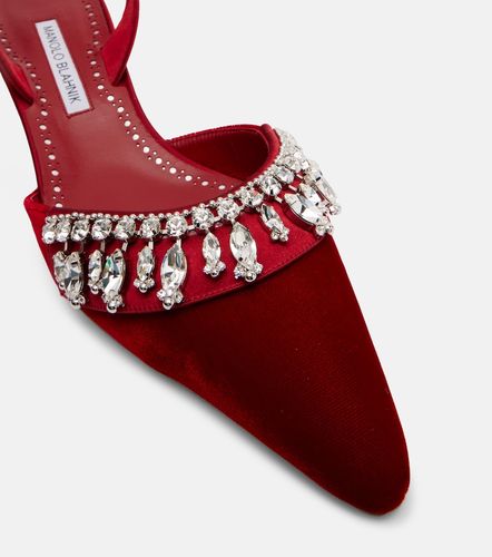 Pumps slingback Bequila 30 in velluto - Manolo Blahnik - Modalova