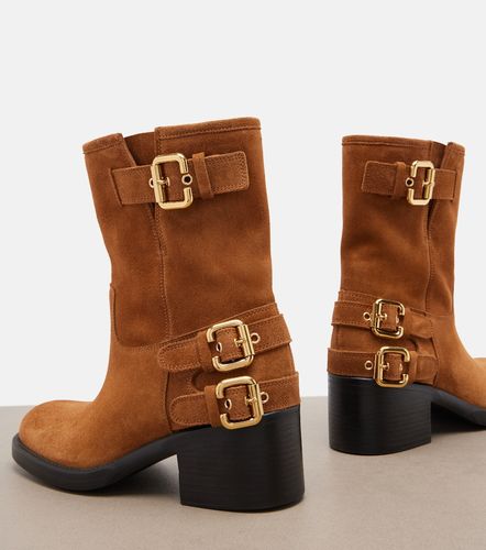 Chloe Dakota suede biker boots - Chloe - Modalova