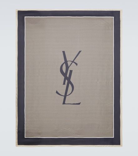 Pañuelo Cassandre de charmeuse de seda - Saint Laurent - Modalova