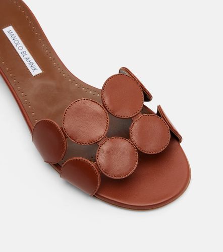 Haribalmuflat leather slides - Manolo Blahnik - Modalova