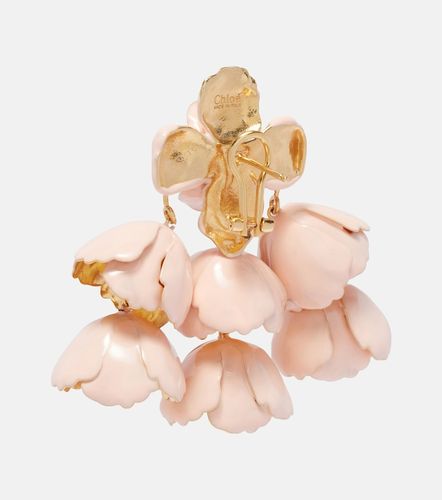 Flower Cloud enamel drop earrings - Chloe - Modalova