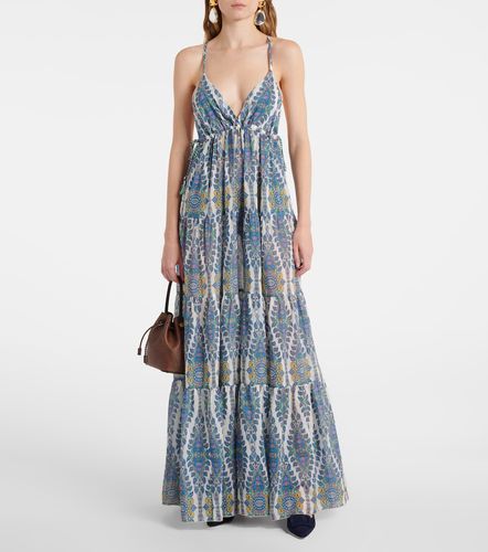 Vestido largo de algodón y seda estampado - Etro - Modalova
