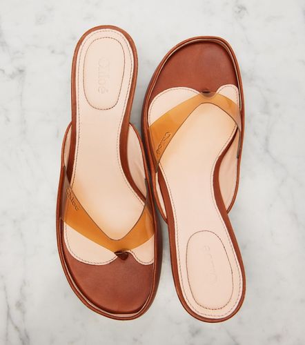 Junie leather and TPU thong sandals - Chloe - Modalova