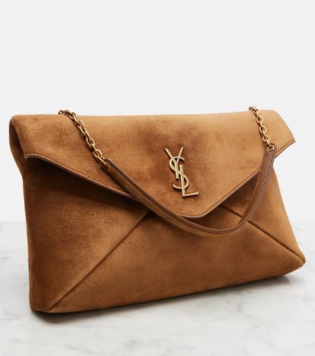 Borsa a spalla Cassandre Large in camoscio - Saint Laurent - Modalova