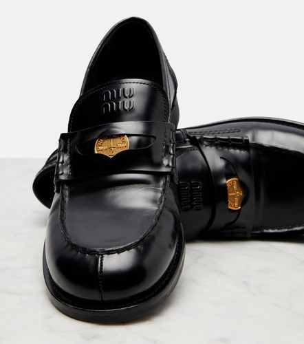 Miu Miu Mocasines de piel - Miu Miu - Modalova