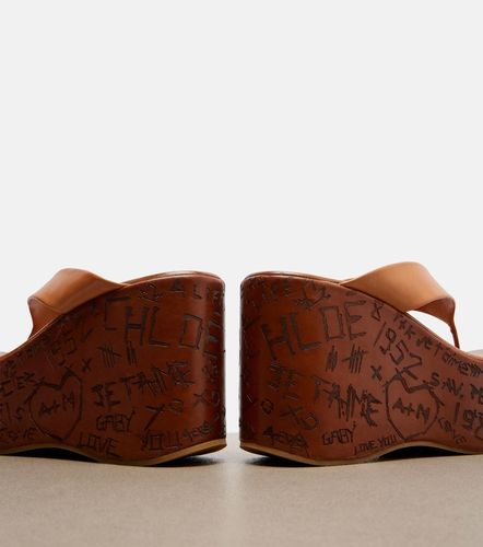 Chloé Sandalias con cuña Maxime de piel - Chloe - Modalova