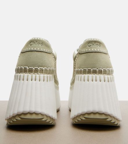Chloé Sneakers Nama in suede con plateau - Chloe - Modalova