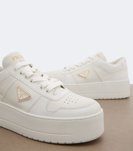 Downtown Bold leather platform sneakers - Prada - Modalova
