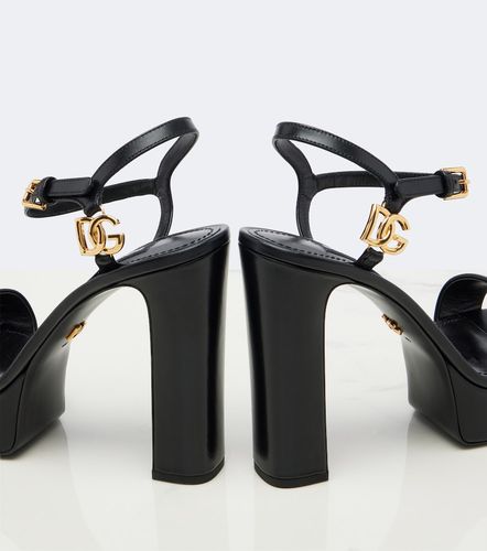 Sandali platform DG in pelle - Dolce&Gabbana - Modalova