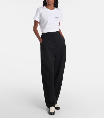 Cocoon wool grain de poudre barrel-leg pants - Givenchy - Modalova