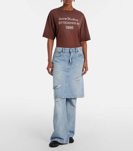 Jeans a gamba larga distressed - Acne Studios - Modalova