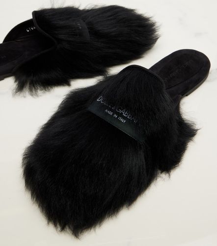 Dolce&Gabbana Mules in shearling - Dolce&Gabbana - Modalova