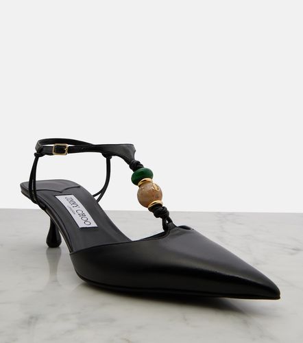 Lauri embellished leather slingback pumps - Jimmy Choo - Modalova