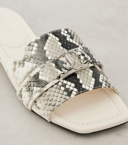 Nako snake-effect leather slides - Jimmy Choo - Modalova