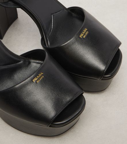 Prada Leather platform sandals - Prada - Modalova