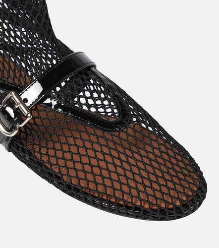 Alaïa Ballerine Fishnet in mesh e pelle - Alaia - Modalova