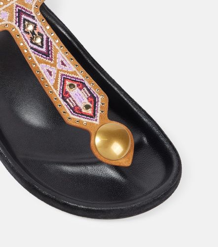 Enore embroidered suede sandals - Isabel Marant - Modalova
