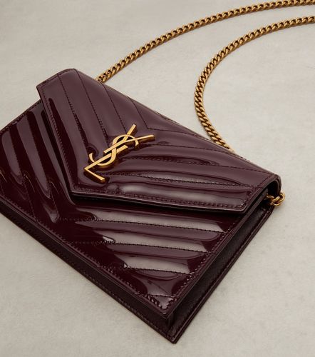 Cartera con cadena Cassandre Envelope de piel - Saint Laurent - Modalova