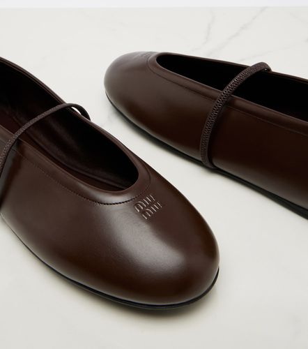 Miu Miu Ballerine in pelle - Miu Miu - Modalova