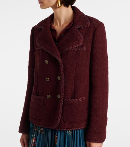 Double-breasted wool and mohair jacket - Etro - Modalova