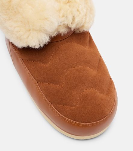 Botas de nieve Evx de piel y ante - Moon Boot - Modalova