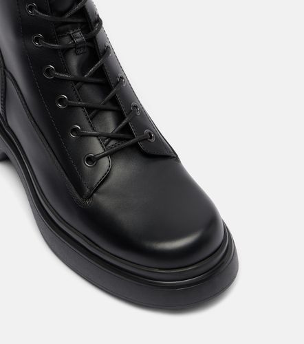 Tod's Leather combat boots - Tod's - Modalova