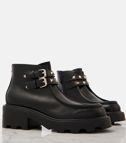 Botines Rockstud de piel - Valentino Garavani - Modalova