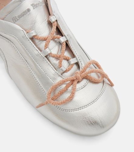 Cutout metallic leather sneakers - Simone Rocha - Modalova