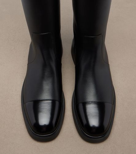 New Boot leather knee-high boots - Valentino Garavani - Modalova