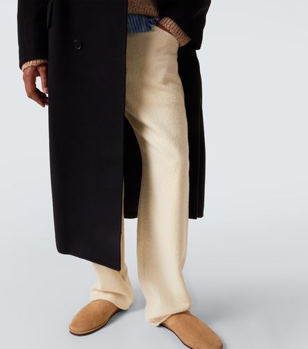 Double-breasted wool mosser coat - Auralee - Modalova