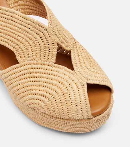 Dolce raffia platform sandals - Clergerie - Modalova