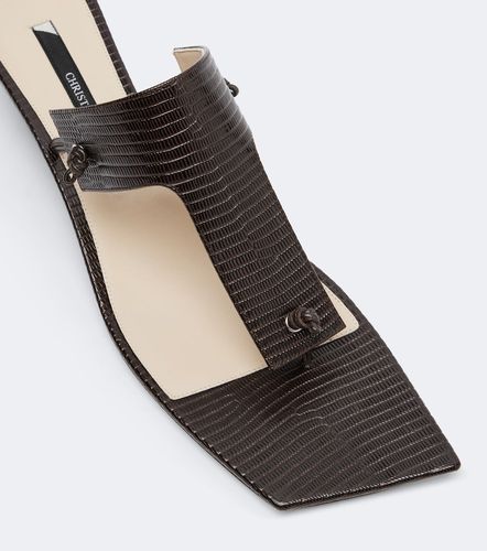 Christen Mules Edge de piel grabada - Christen - Modalova