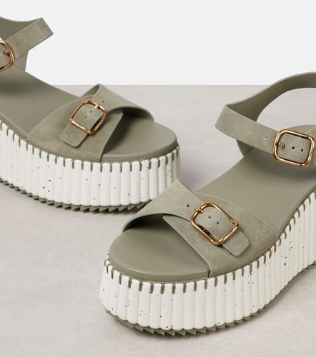 Chloe Nama suede platform sandals - Chloe - Modalova