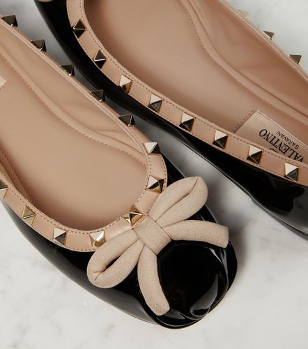 Rockstud patent leather ballet flats - Valentino Garavani - Modalova