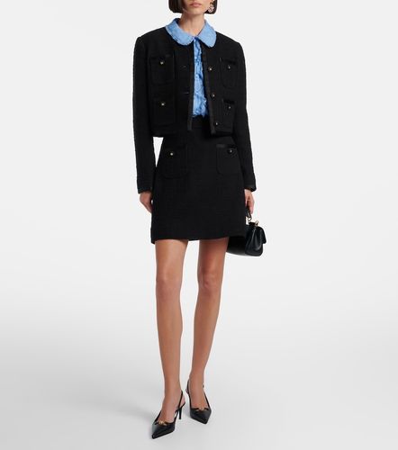 Ruffled semi-sheer silk blouse - Dolce&Gabbana - Modalova