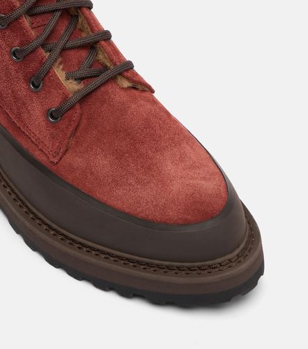 Dolomite shearling-lined suede combat boots - Le Monde Beryl - Modalova