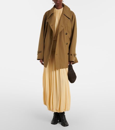 Gabardina oversized cropped de algodón - Lemaire - Modalova